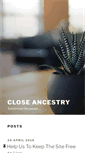 Mobile Screenshot of closeancestry.com